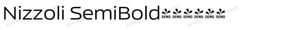 Nizzoli SemiBold字体转换